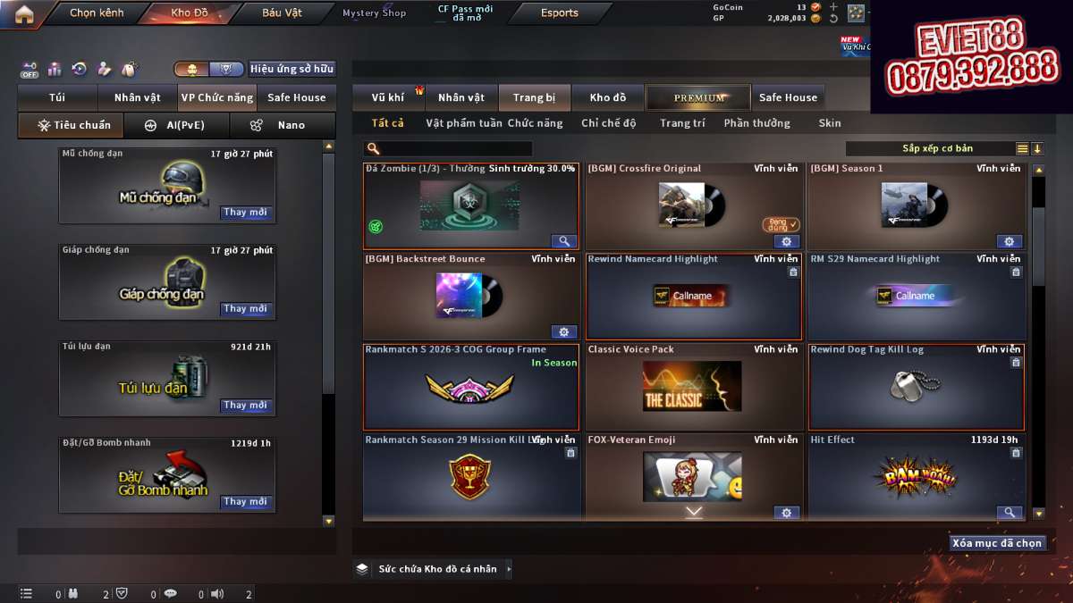 shop acc cf uy tin gia re